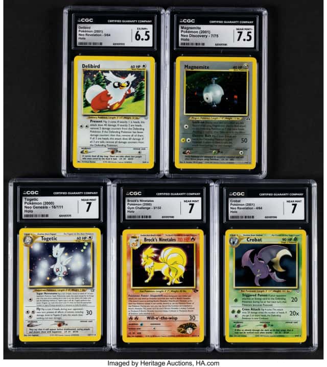 Pokémon Variety Sets Group of 5 CGC Graded Trading...