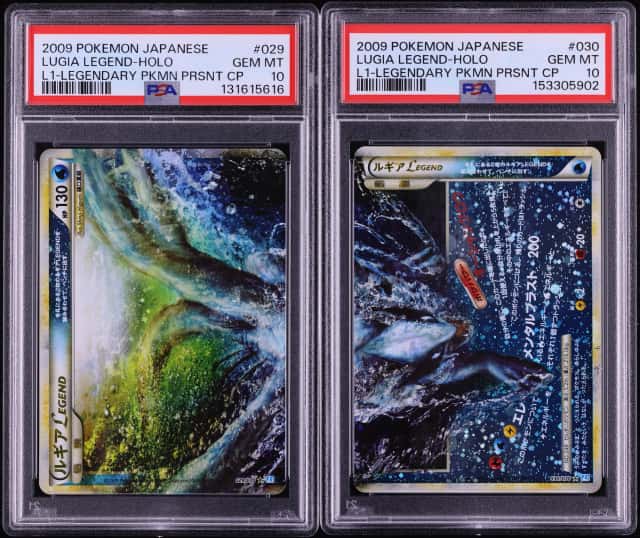 Lot (2) 2009 Pokemon Japanese SoulSilver Collection Holo Lugia Legend PSA 10 GEM MINT ALL