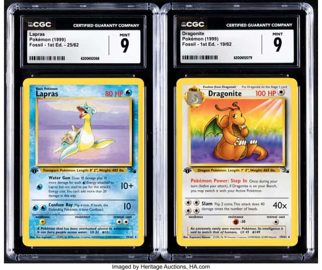Pokémon 1st Edition Fossil Group of 2 CGC Trading...