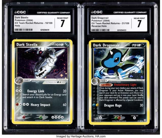 Pokémon EX Team Rocket Returns Group of 2 CGC Trading...