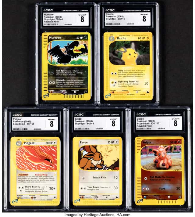 Pokémon Variety Sets Group of 5 CGC Trading Card Game...