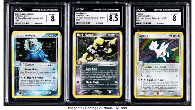 Pokémon Variety Sets Group of 3 CGC Graded Trading...