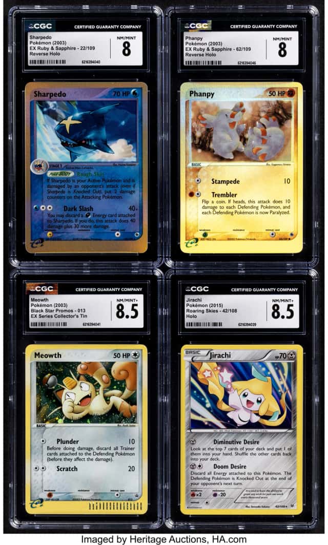 Pokémon Variety Sets Group of 4 CGC Graded Trading...