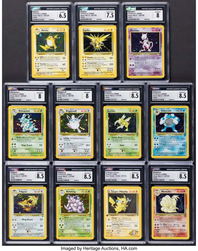 Pokémon Variety Sets Group of 11 CGC Graded Trading...