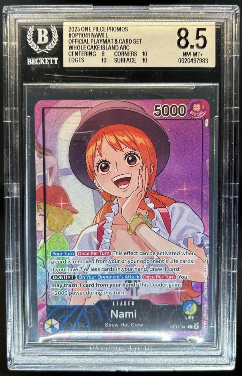Nami L/(official Playmat & Card Set -Whole Cake Island Arc-)