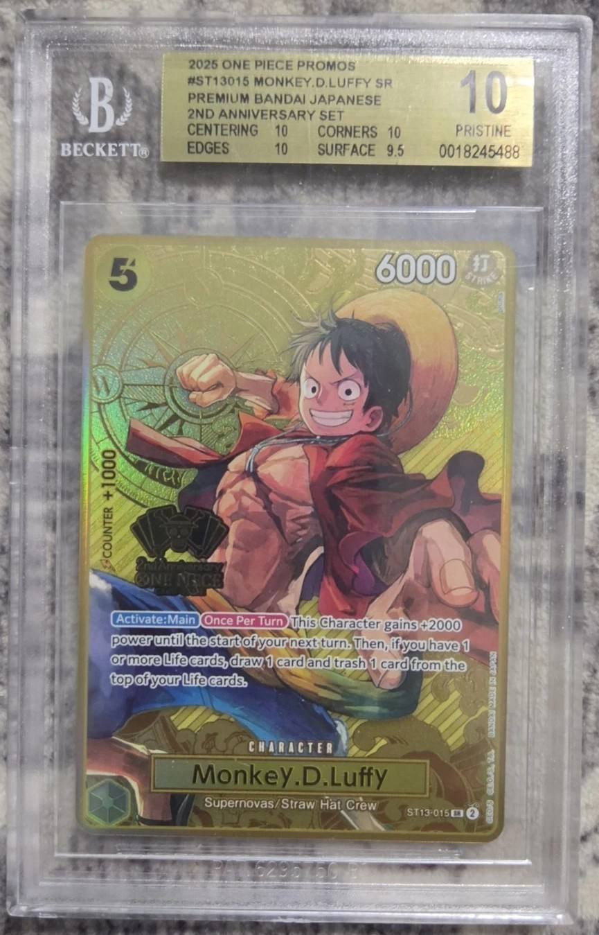 Monkey.d.luffy Sr/(premium Bandai Japanese 2nd Anniversary Set)