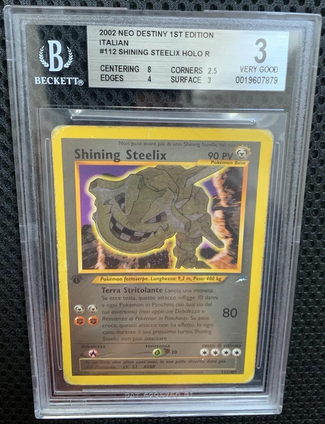 Shining Steelix Holo R