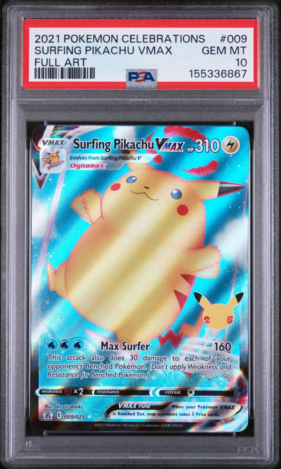 Surfing Pikachu Vmax