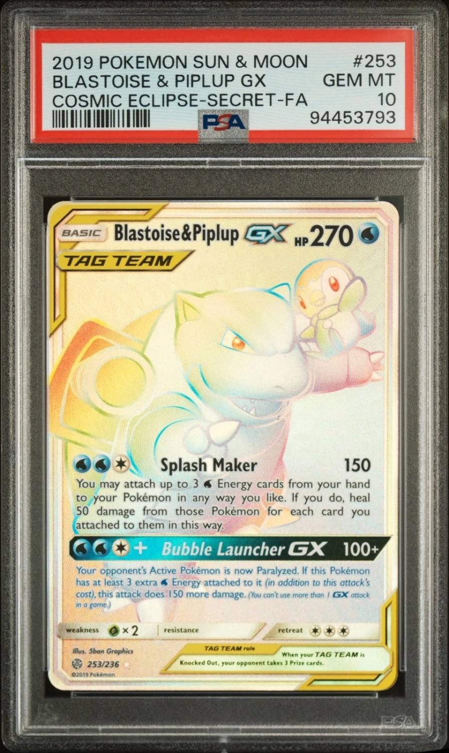 Blastoise & Piplup Gx