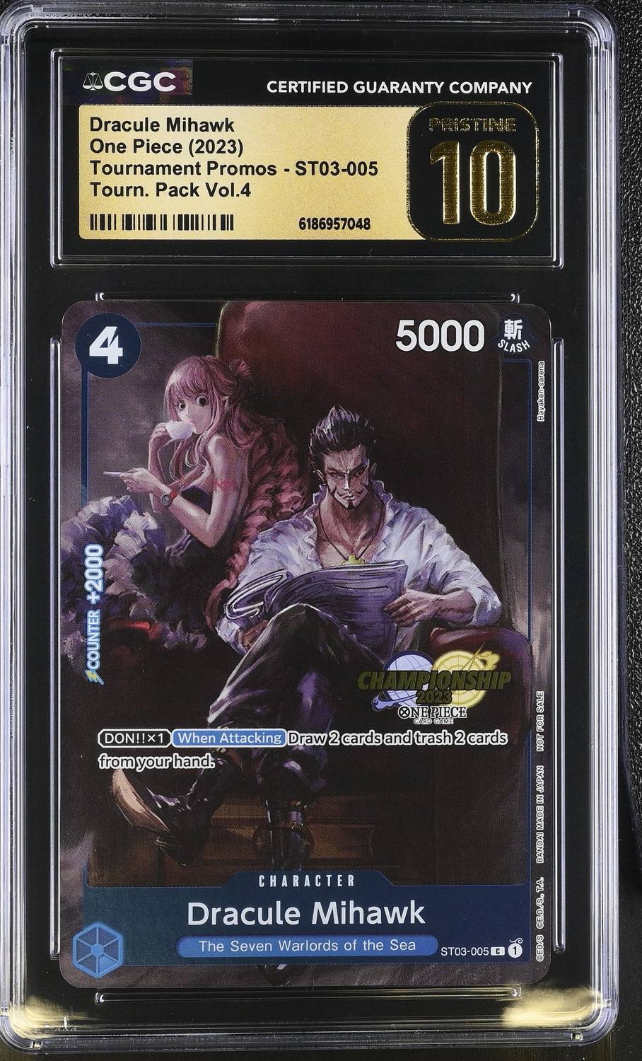 Dracule Mihawk Silver Foil P/(championship 2023 Celebration Pack)