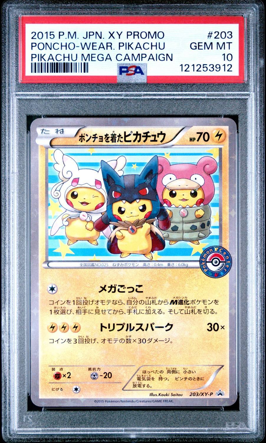 Poncho-Wear Pikachu