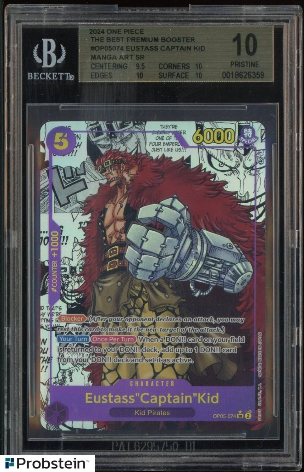 Eustass"captain"kid Manga Art Sr