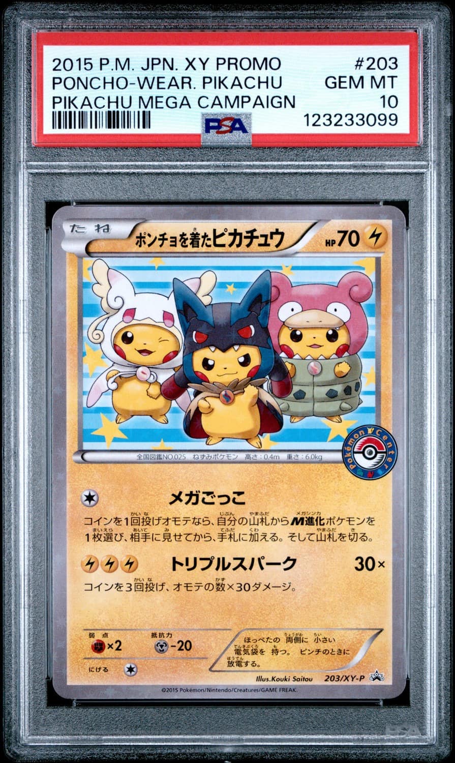 Poncho-Wear Pikachu