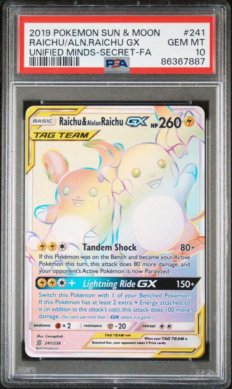 Raichu & Alolan Raichu Gx