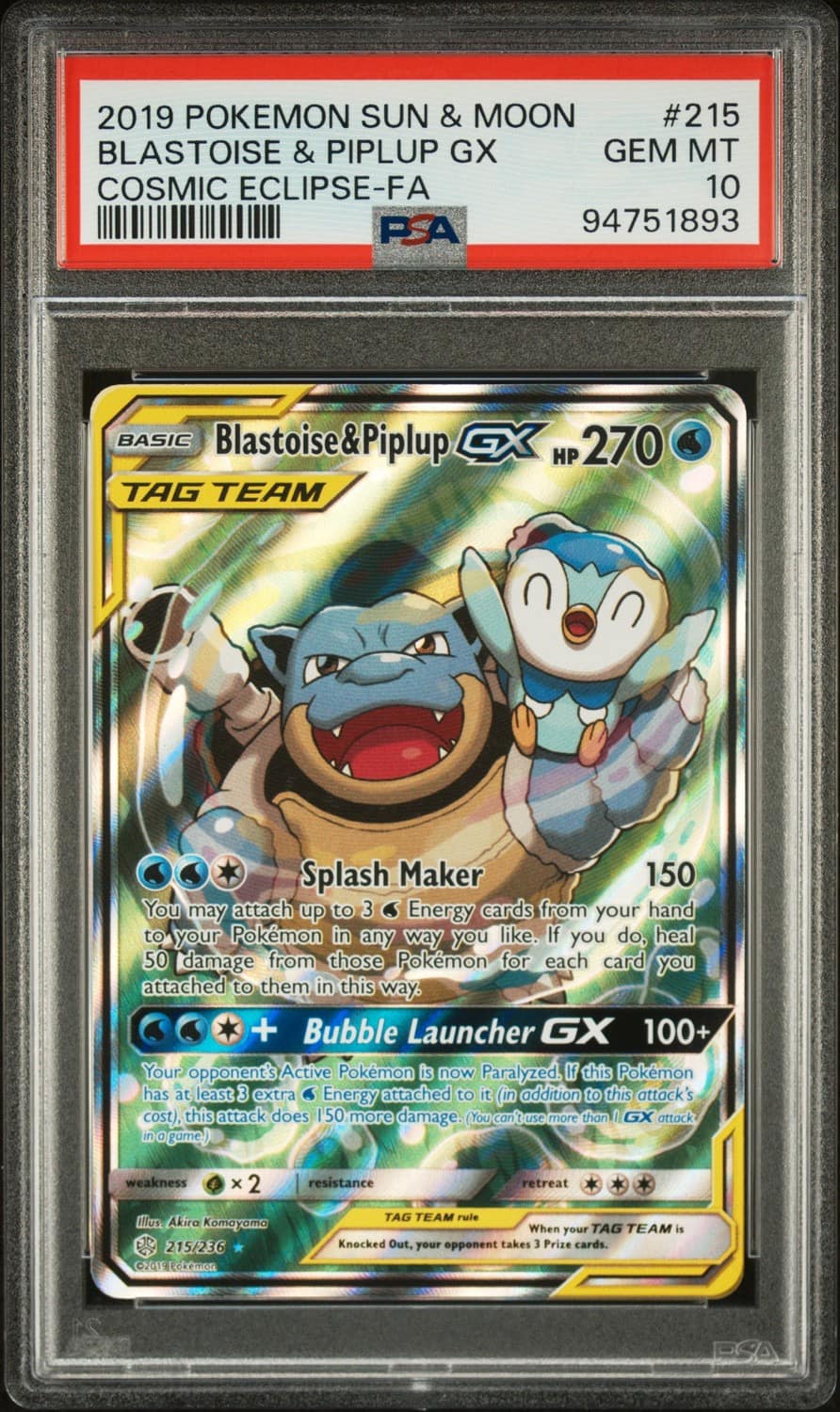 Blastoise & Piplup Gx
