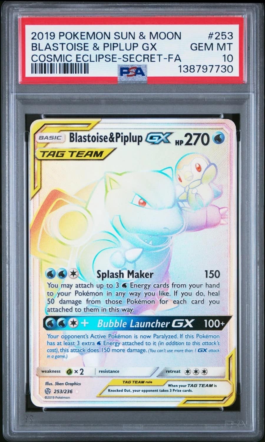 Blastoise & Piplup Gx