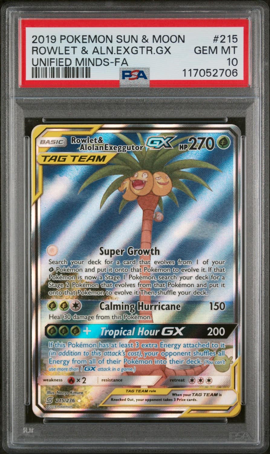 Rowlet & Alolan Exeggutor Gx