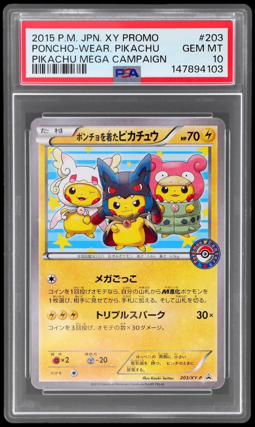 Poncho-Wear Pikachu