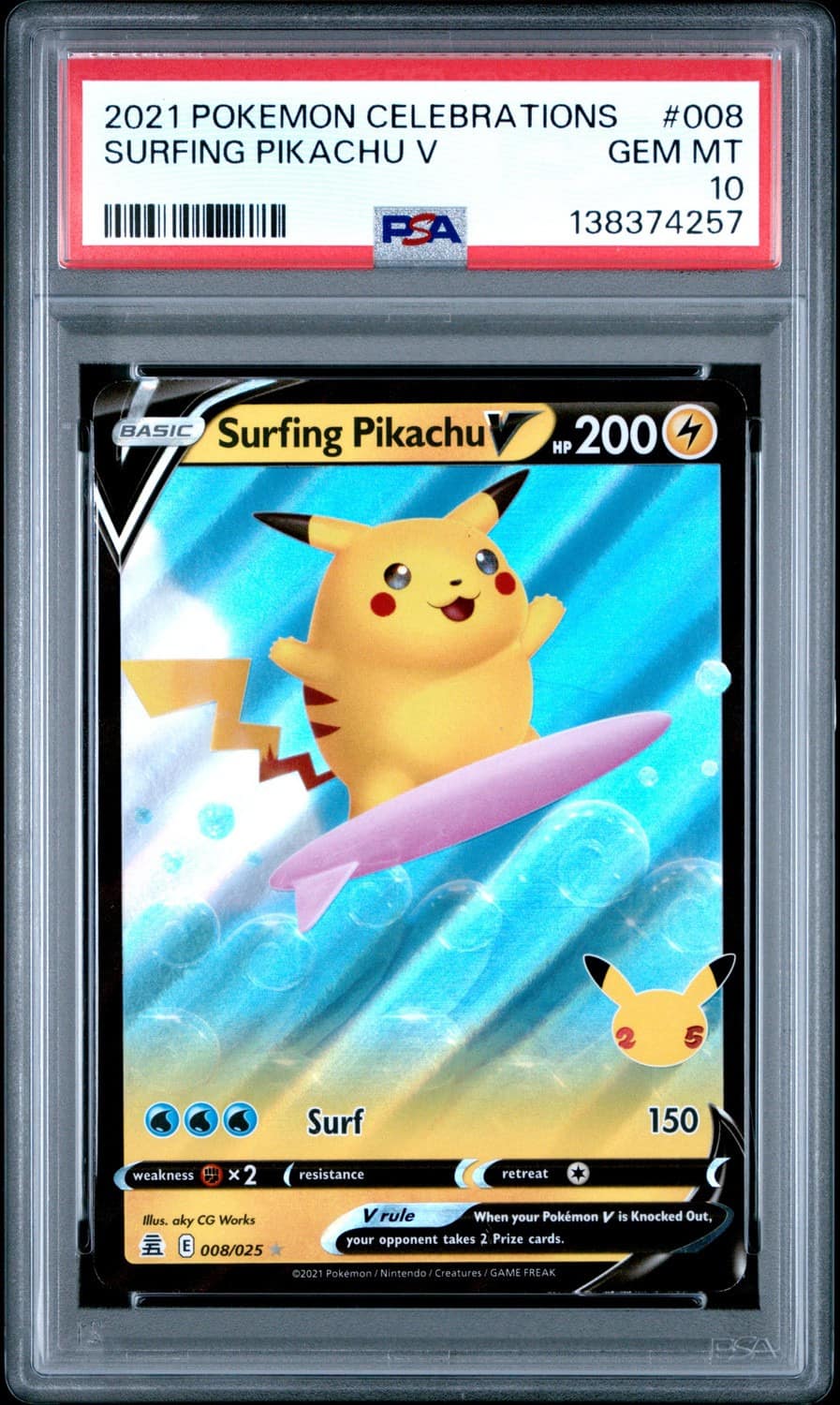 Surfing Pikachu V