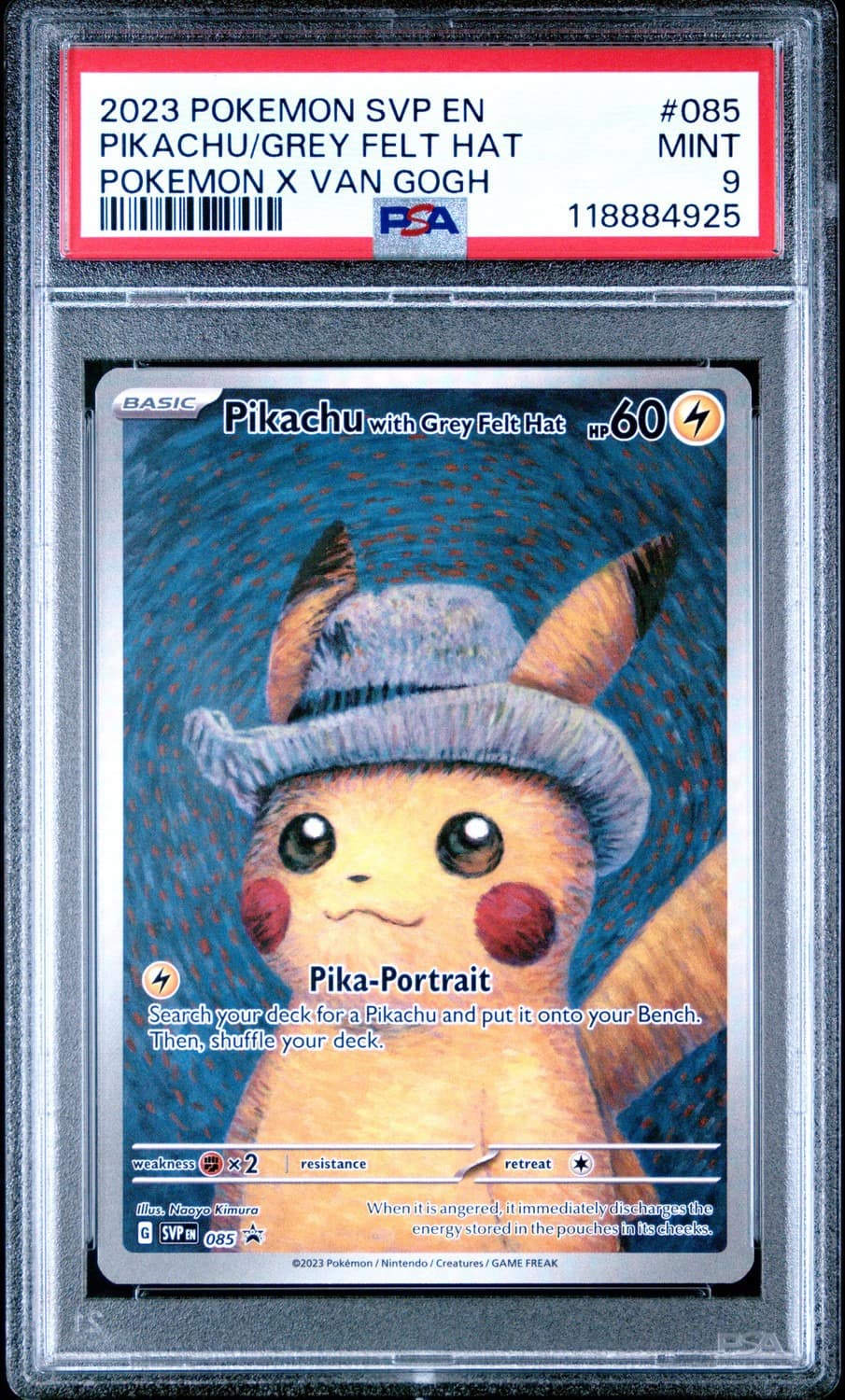 Pikachu/grey Felt Hat