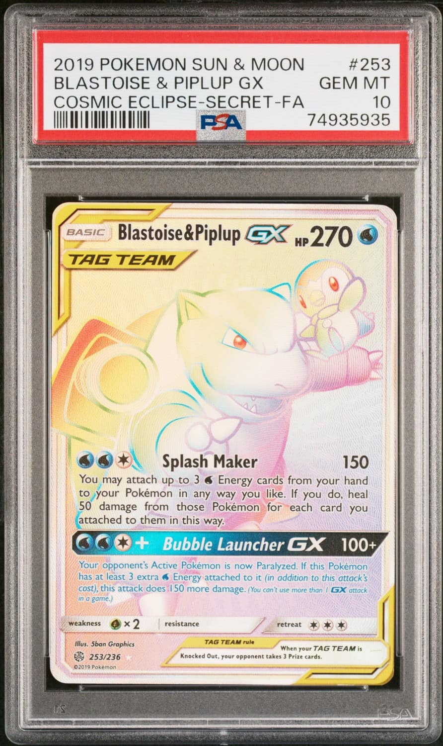 Blastoise & Piplup Gx