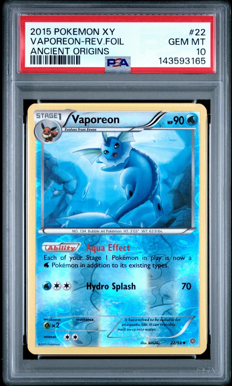 Vaporeon-Cosmos Holo