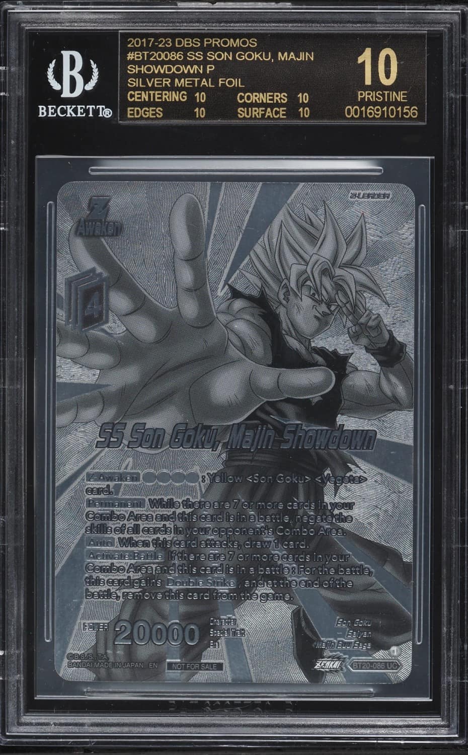 Ss Son Goku, Majin Showdown P/(silver Metal Foil)