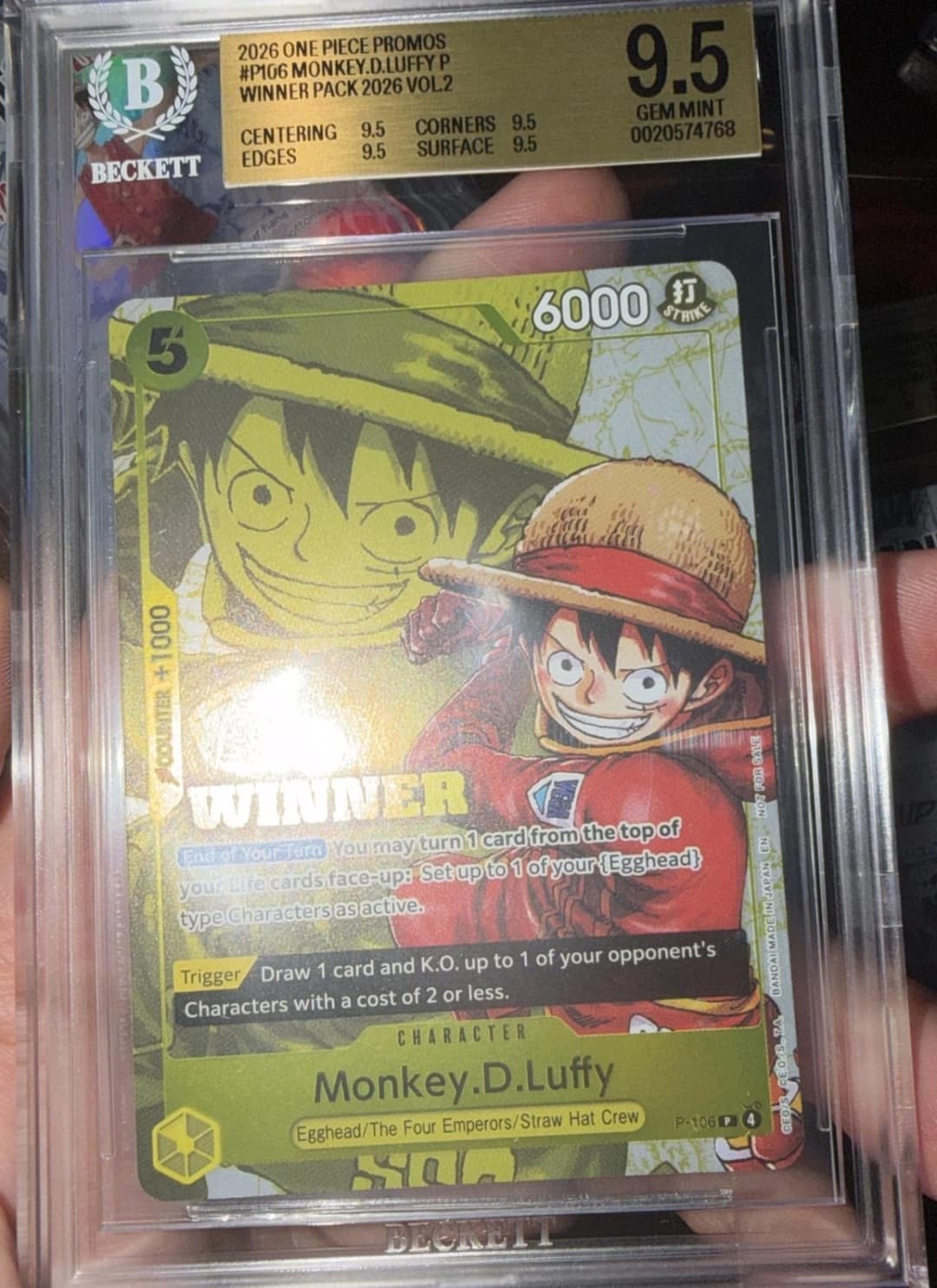 Monkey.d.luffy P/(winner Pack 2026 Vol.2)