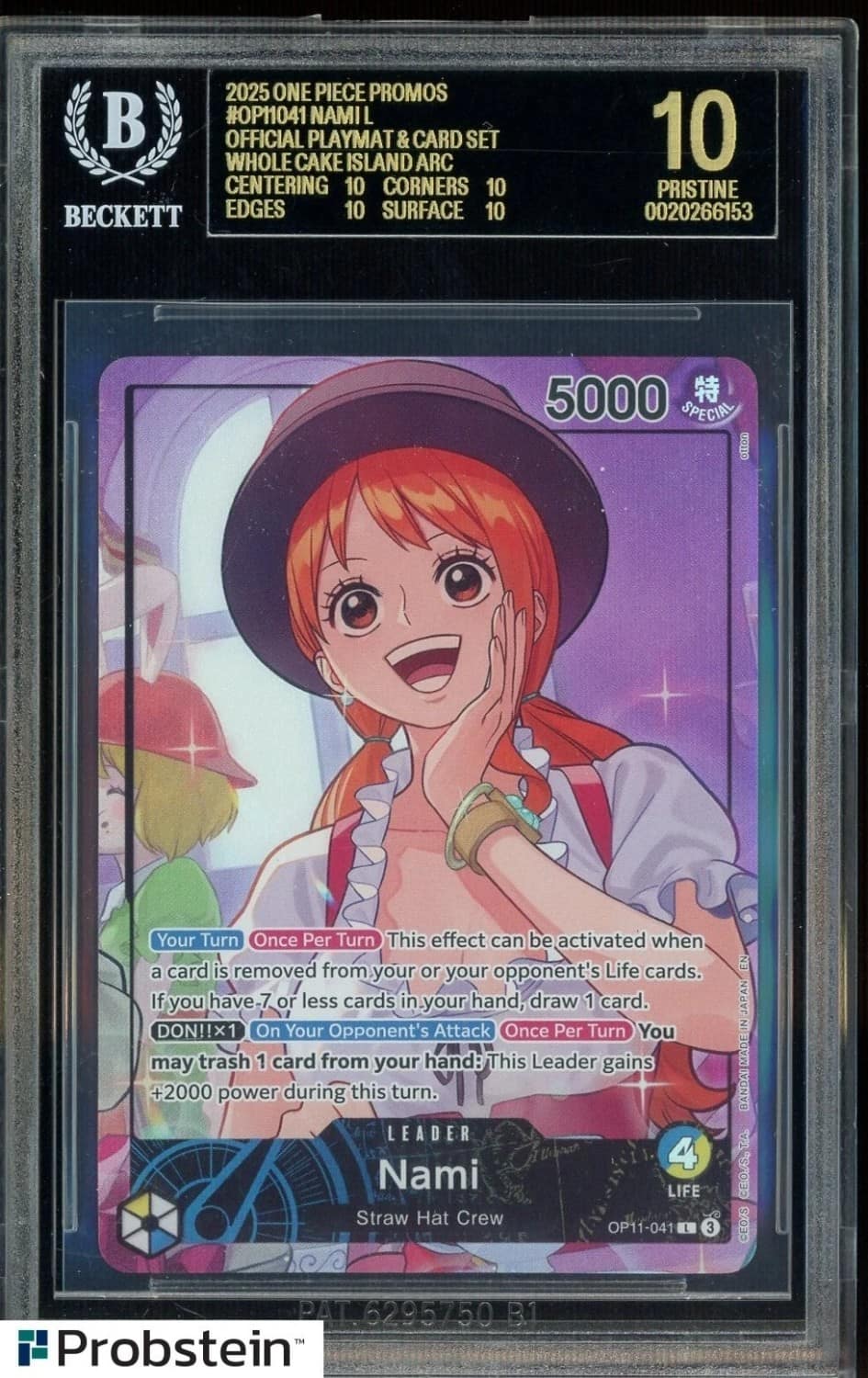 Nami L/(official Playmat & Card Set -Whole Cake Island Arc-)