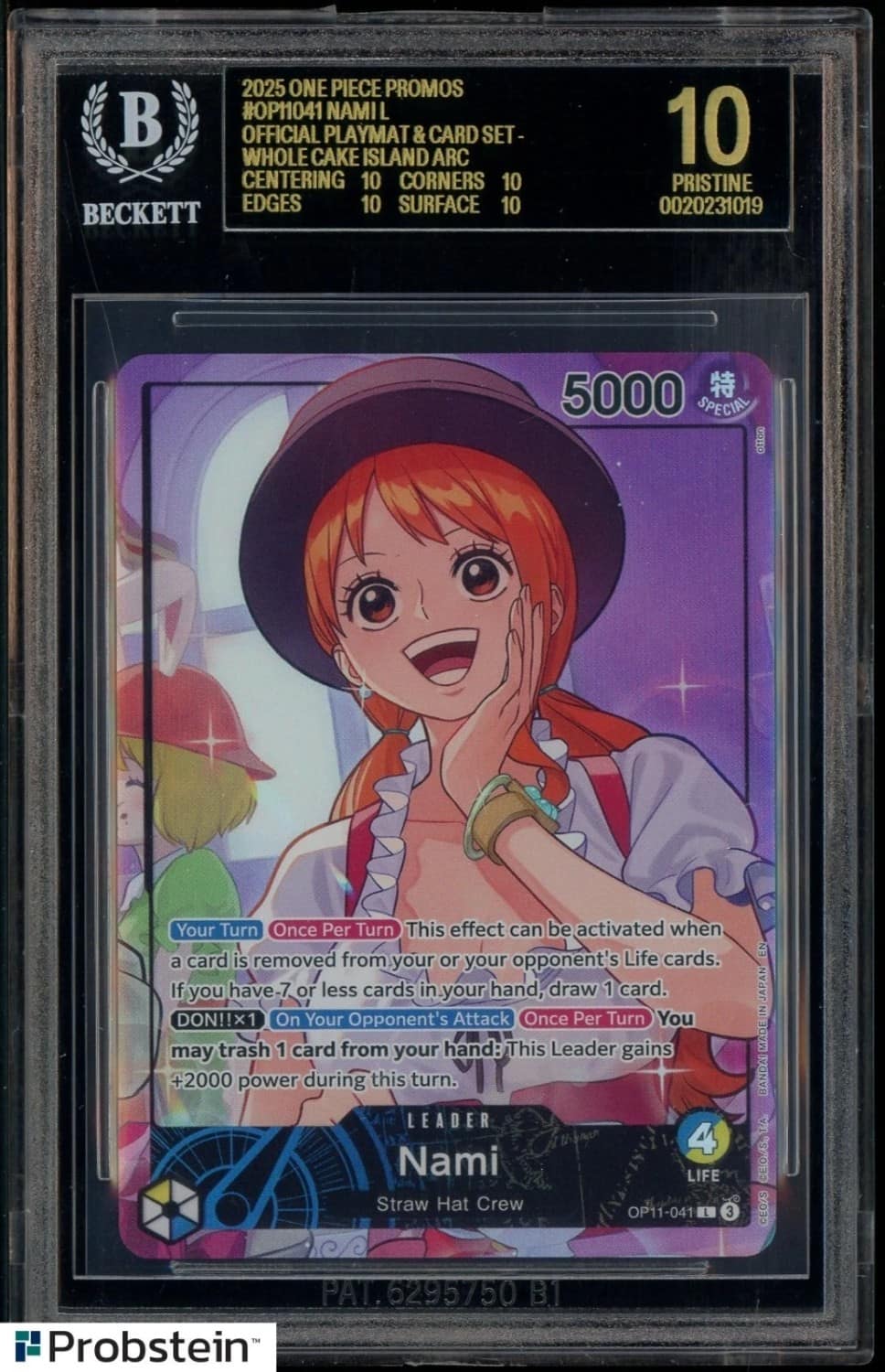 Nami L/(official Playmat & Card Set -Whole Cake Island Arc-)