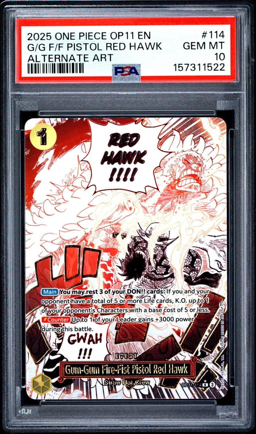 Gum-Gum Fire-Fist Pistol Red Hawk