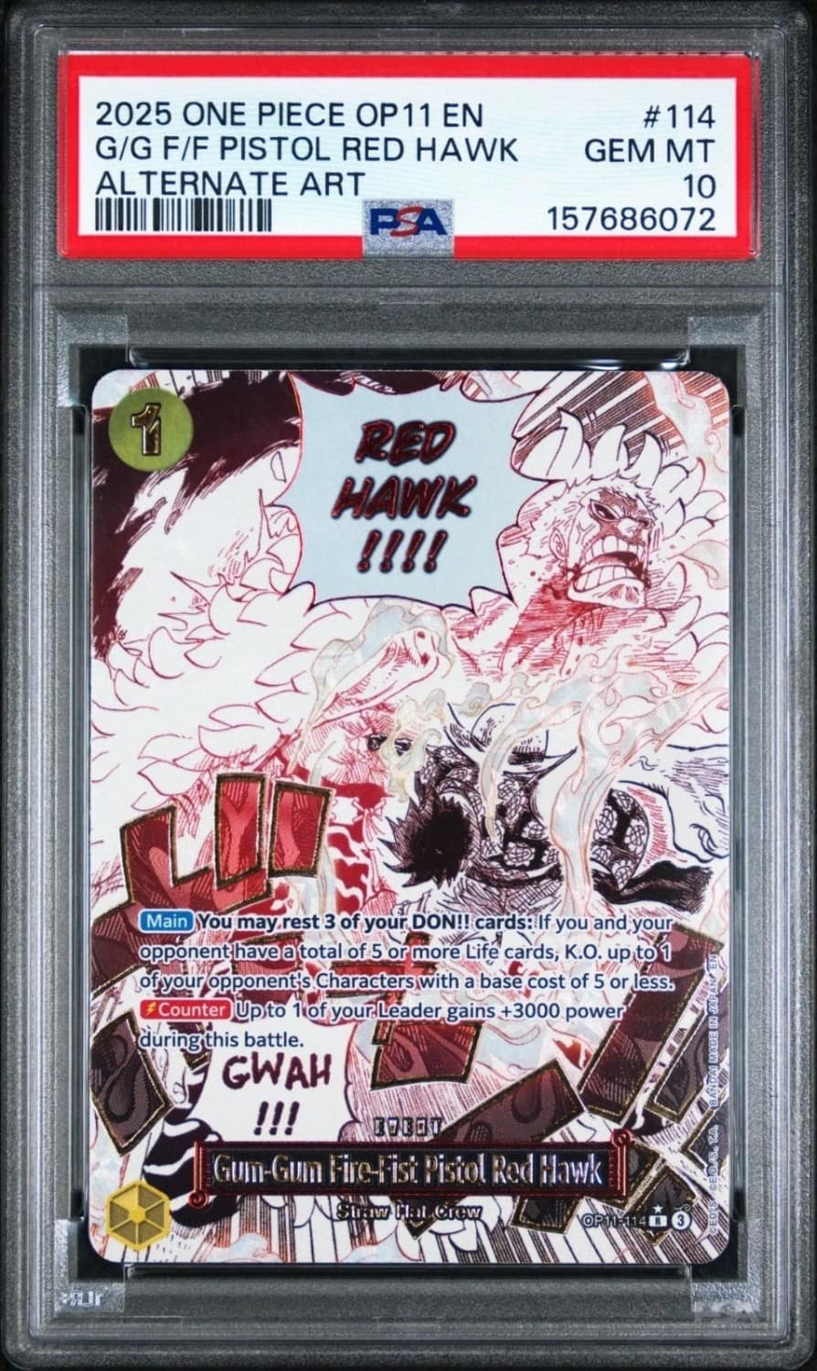 Gum-Gum Fire-Fist Pistol Red Hawk