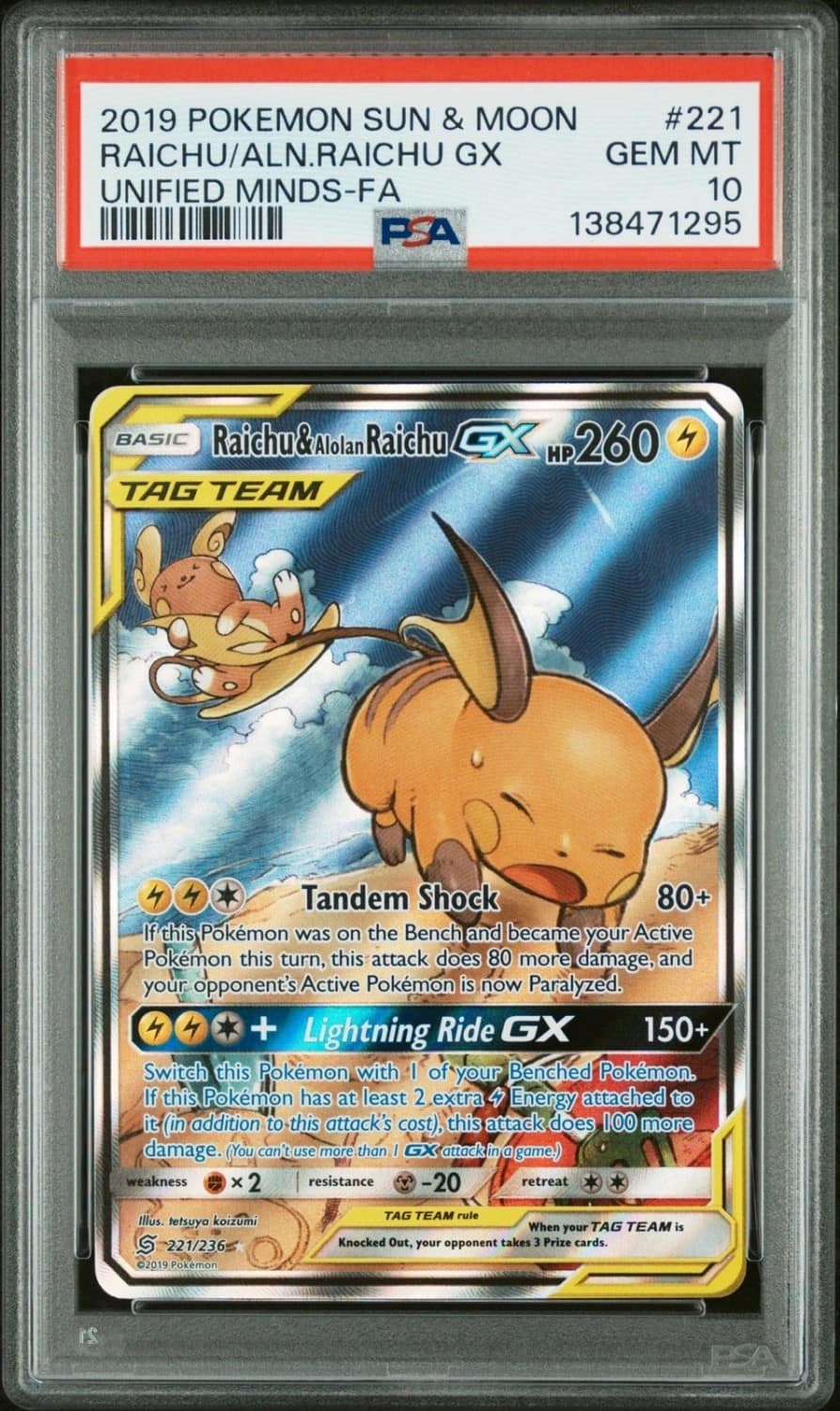 Raichu & Alolan Raichu Gx