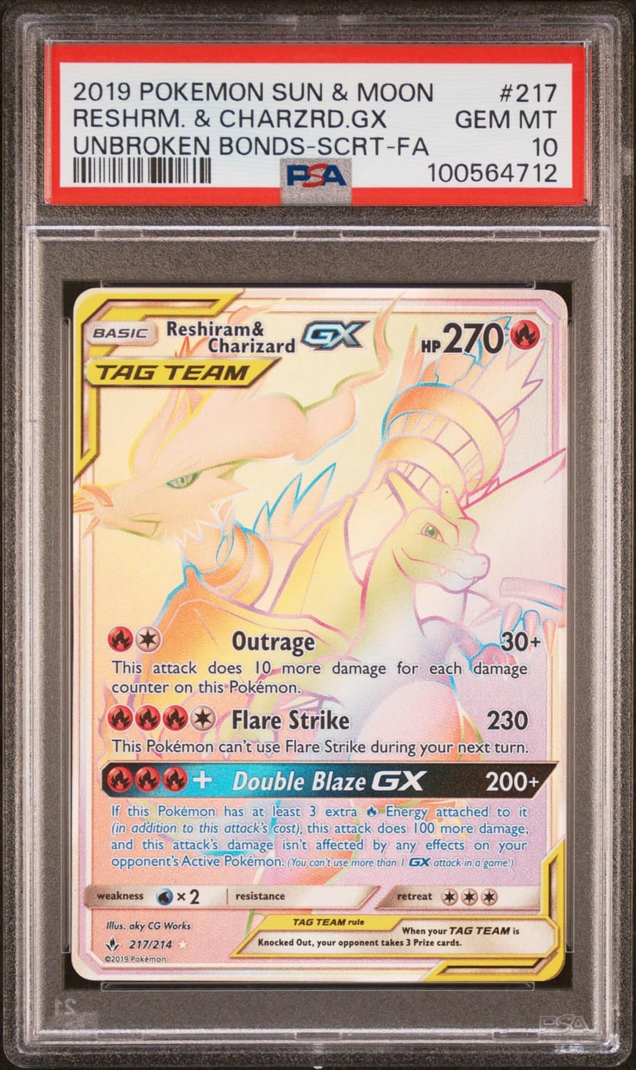 Reshiram & Charizard Gx