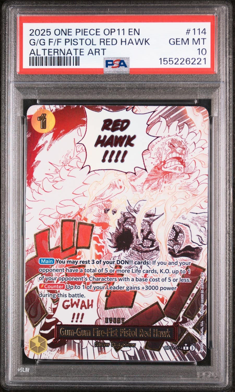 Gum-Gum Fire-Fist Pistol Red Hawk