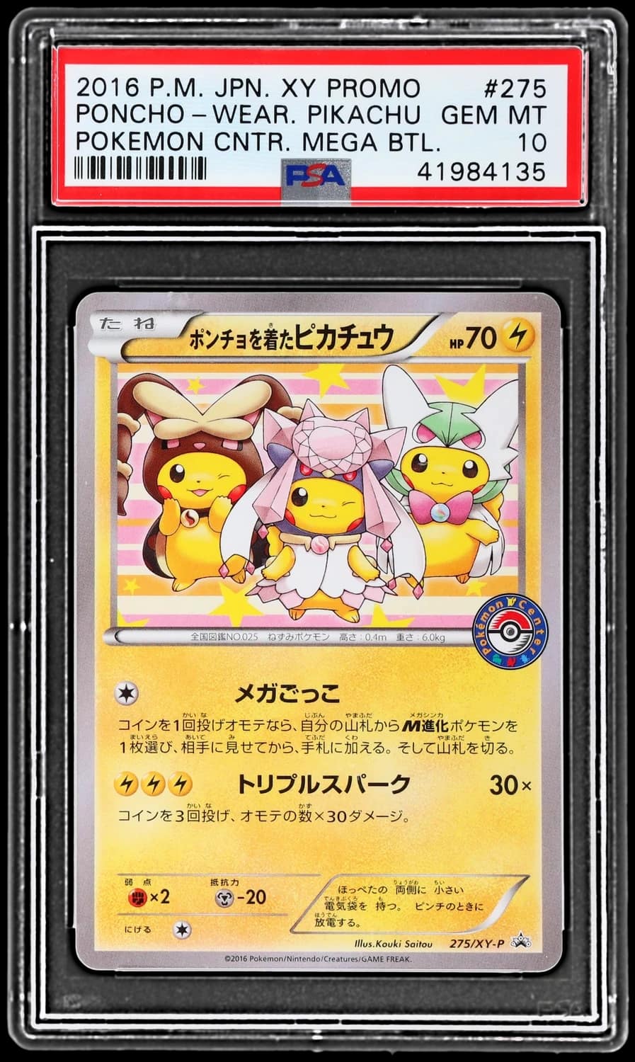 Poncho-Wear Pikachu
