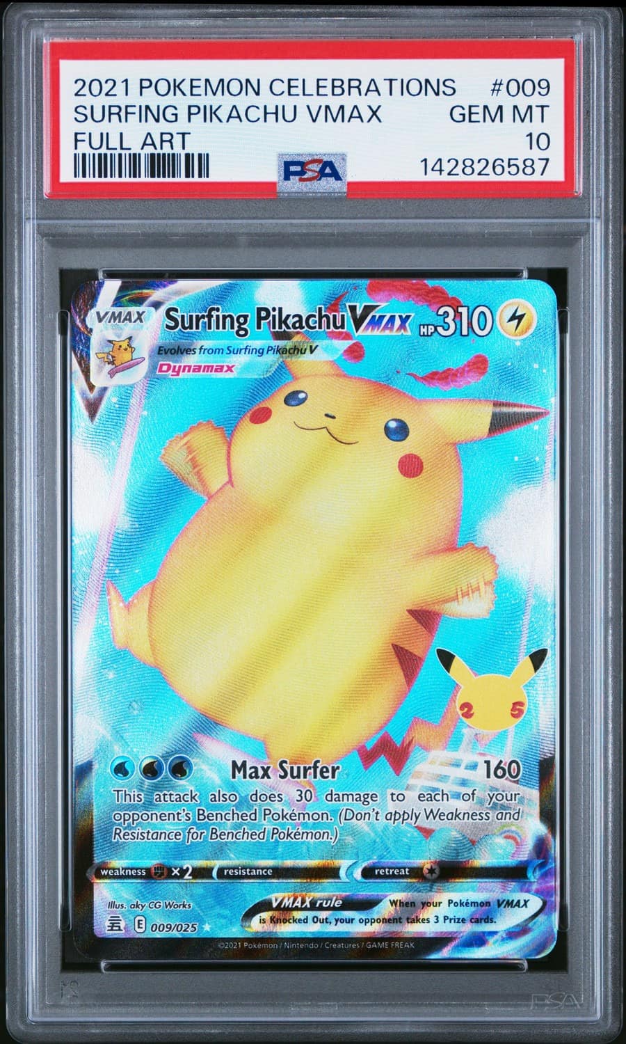 Surfing Pikachu Vmax
