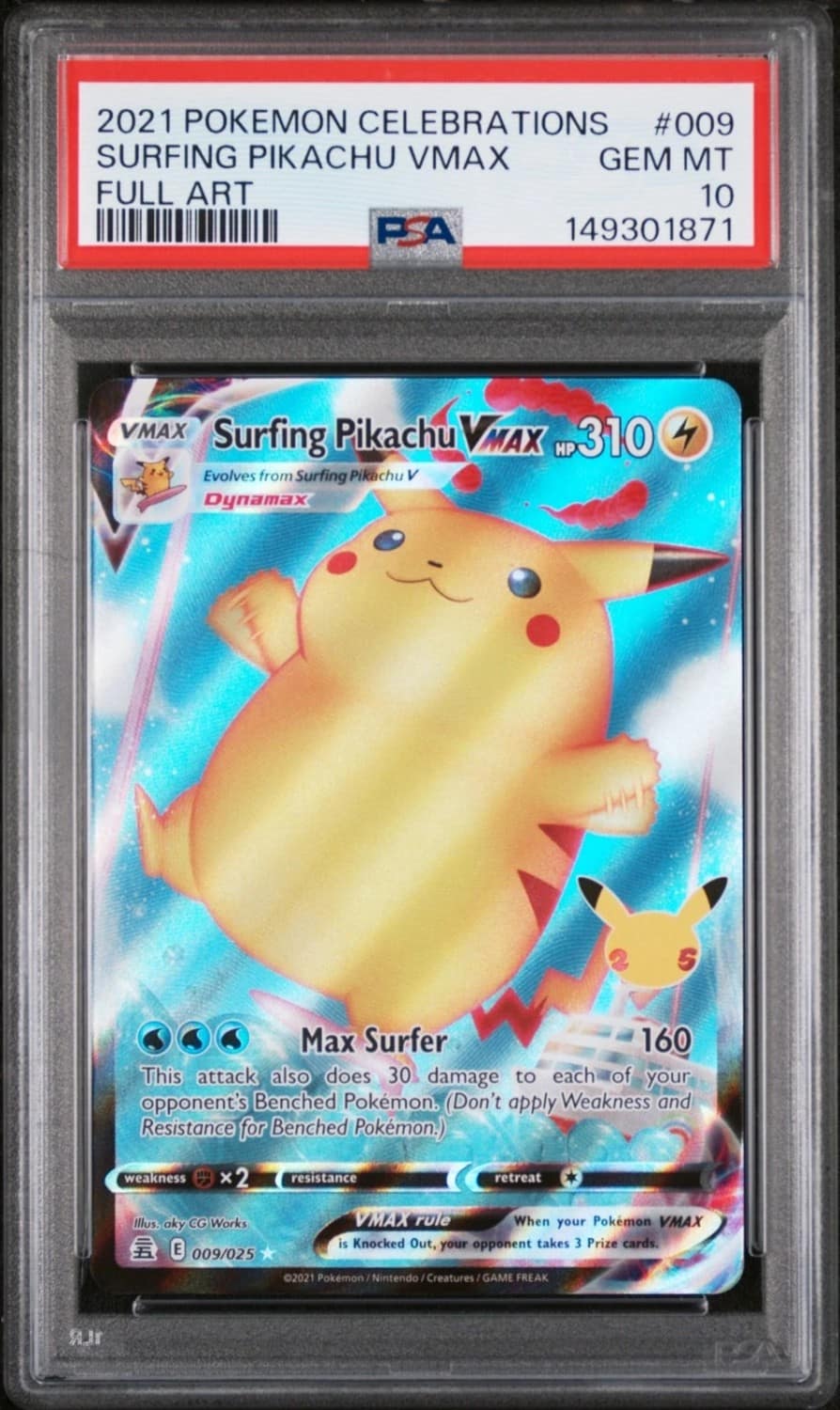 Surfing Pikachu Vmax