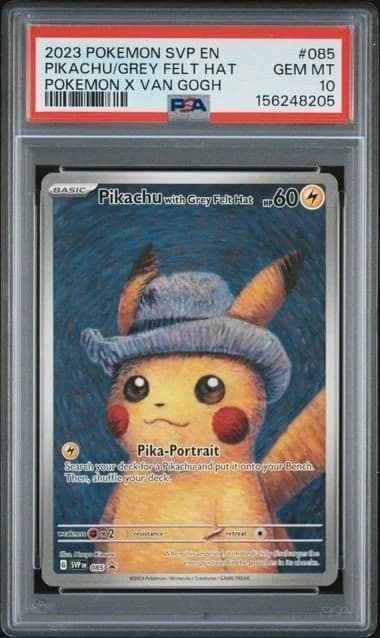 Pikachu/grey Felt Hat