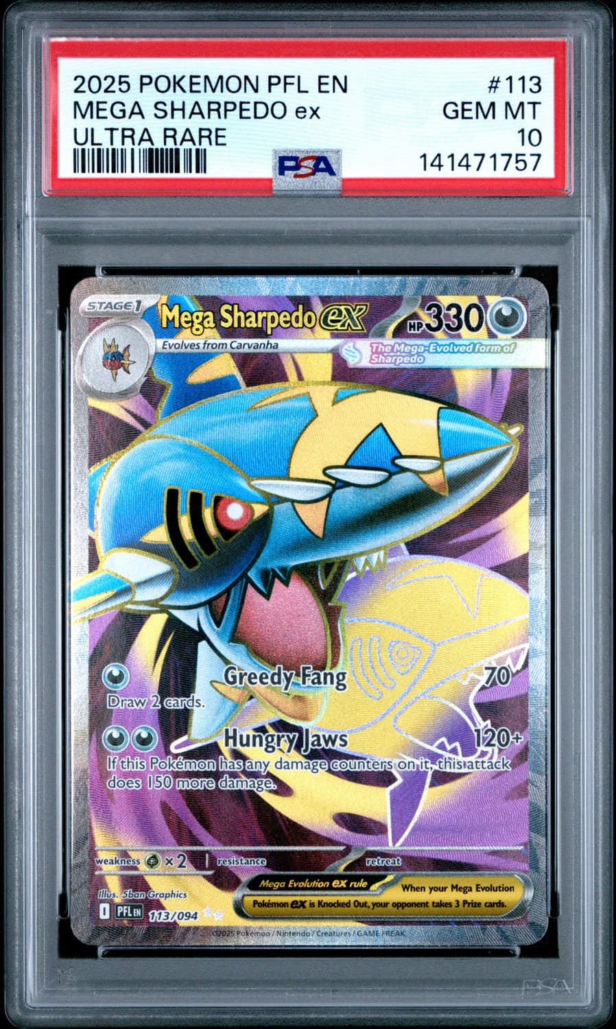 Mega Sharpedo Ex