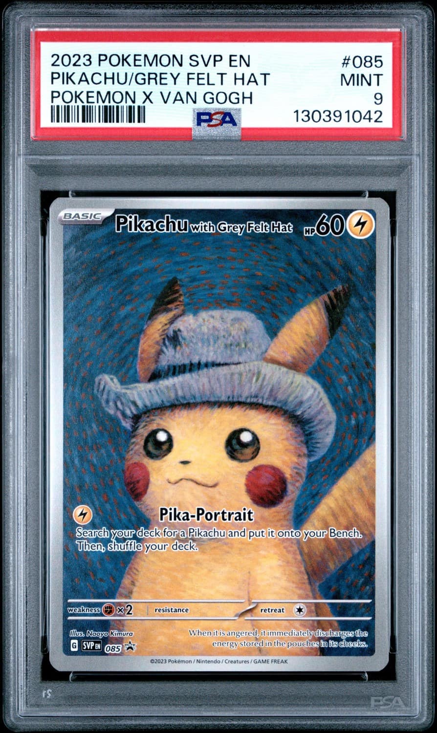 Pikachu/grey Felt Hat