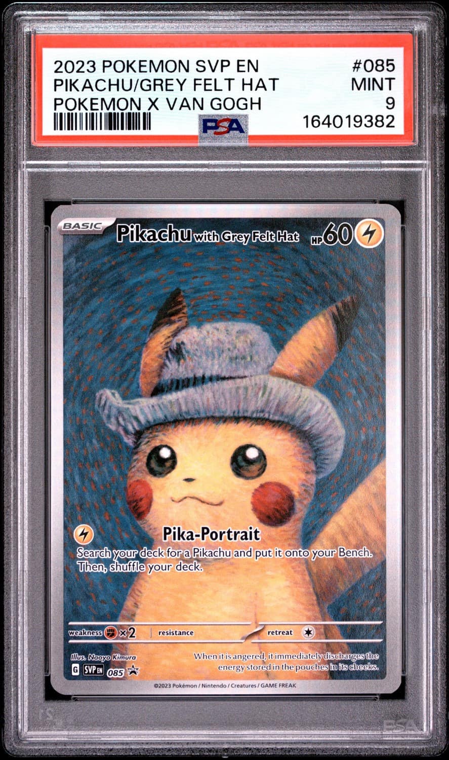 Pikachu/grey Felt Hat