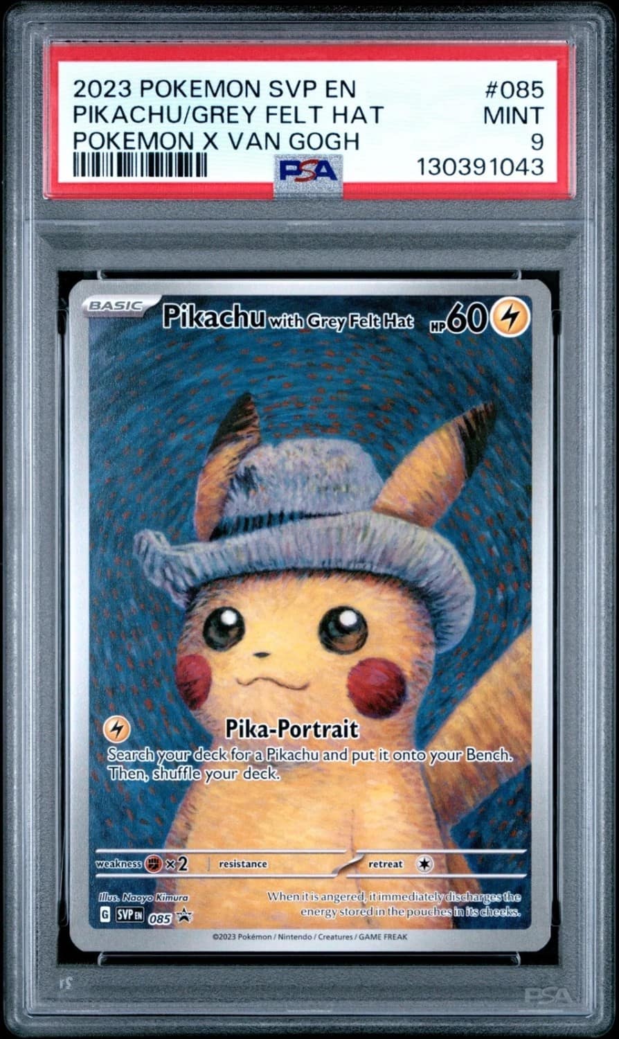Pikachu/grey Felt Hat