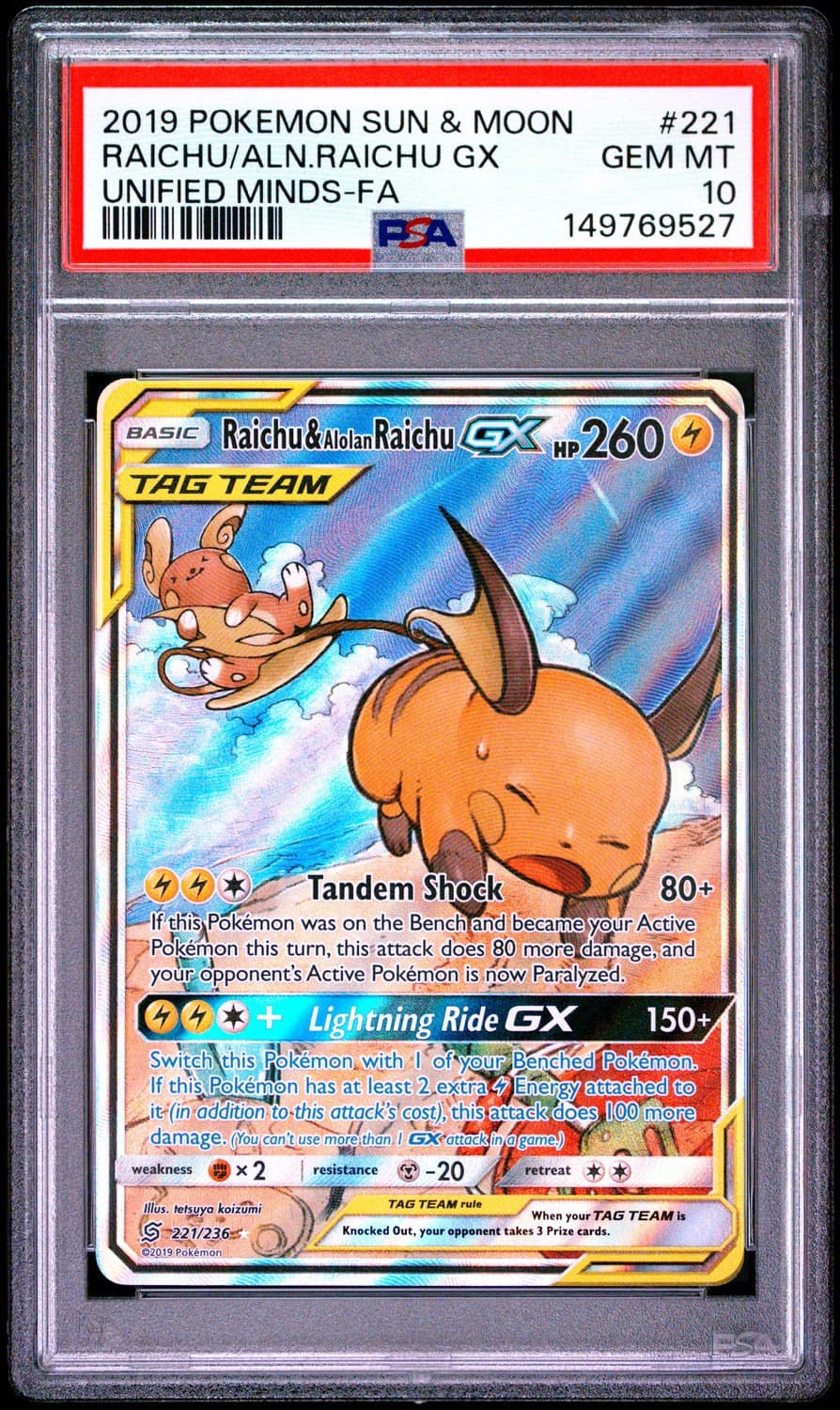 Raichu & Alolan Raichu Gx