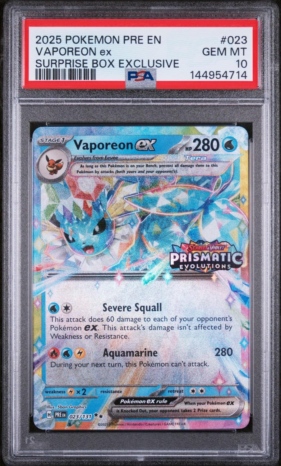 Vaporeon Ex