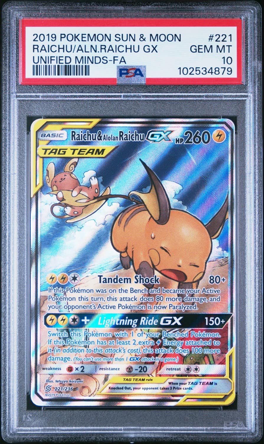 Raichu & Alolan Raichu Gx