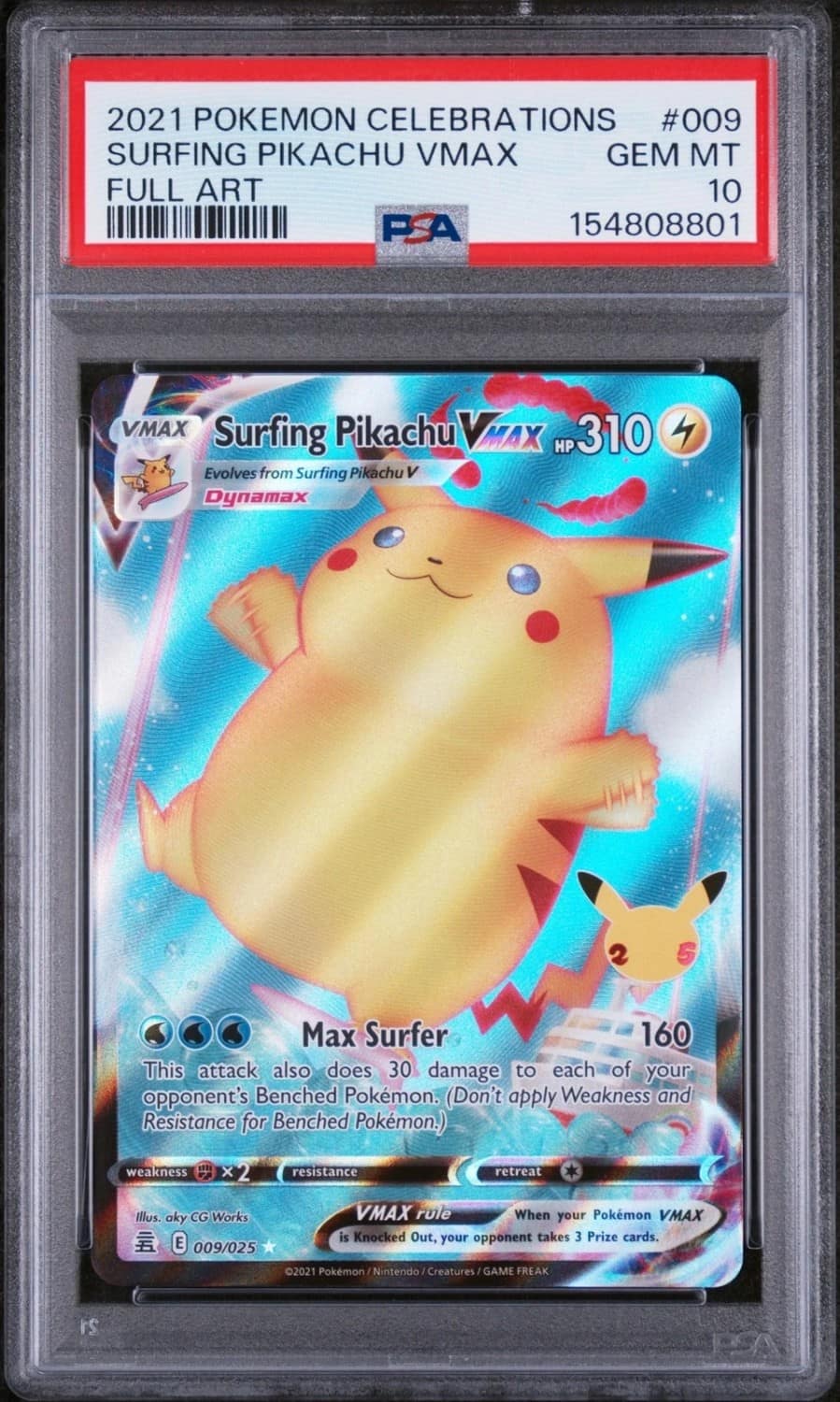 Surfing Pikachu Vmax