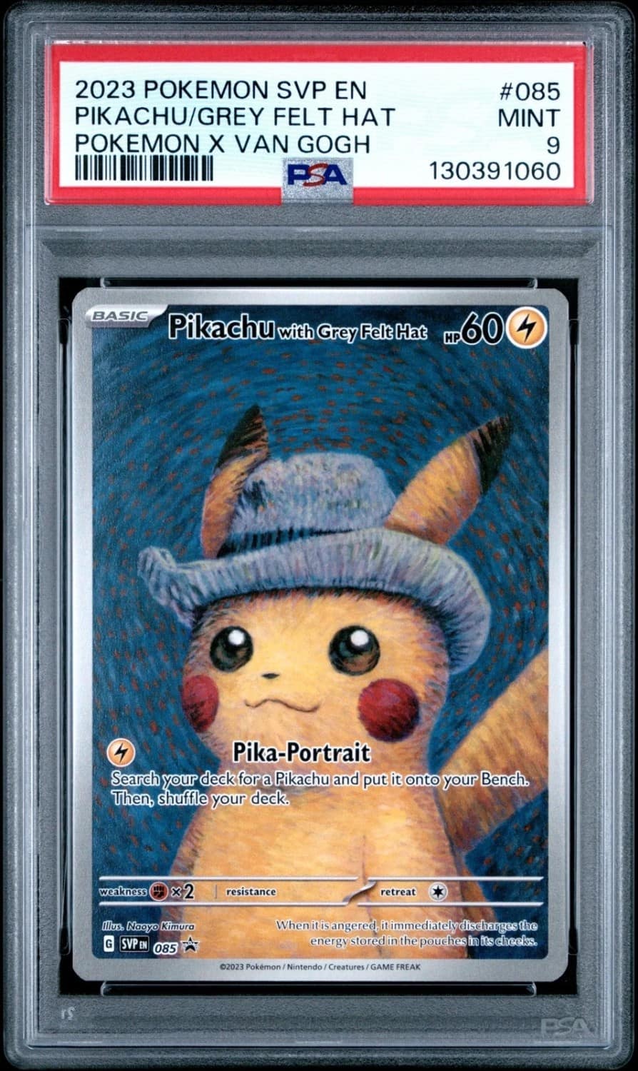 Pikachu/grey Felt Hat