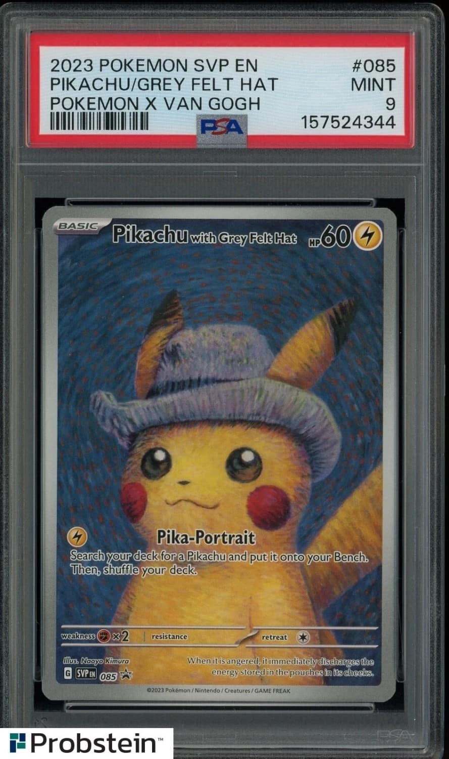 Pikachu/grey Felt Hat