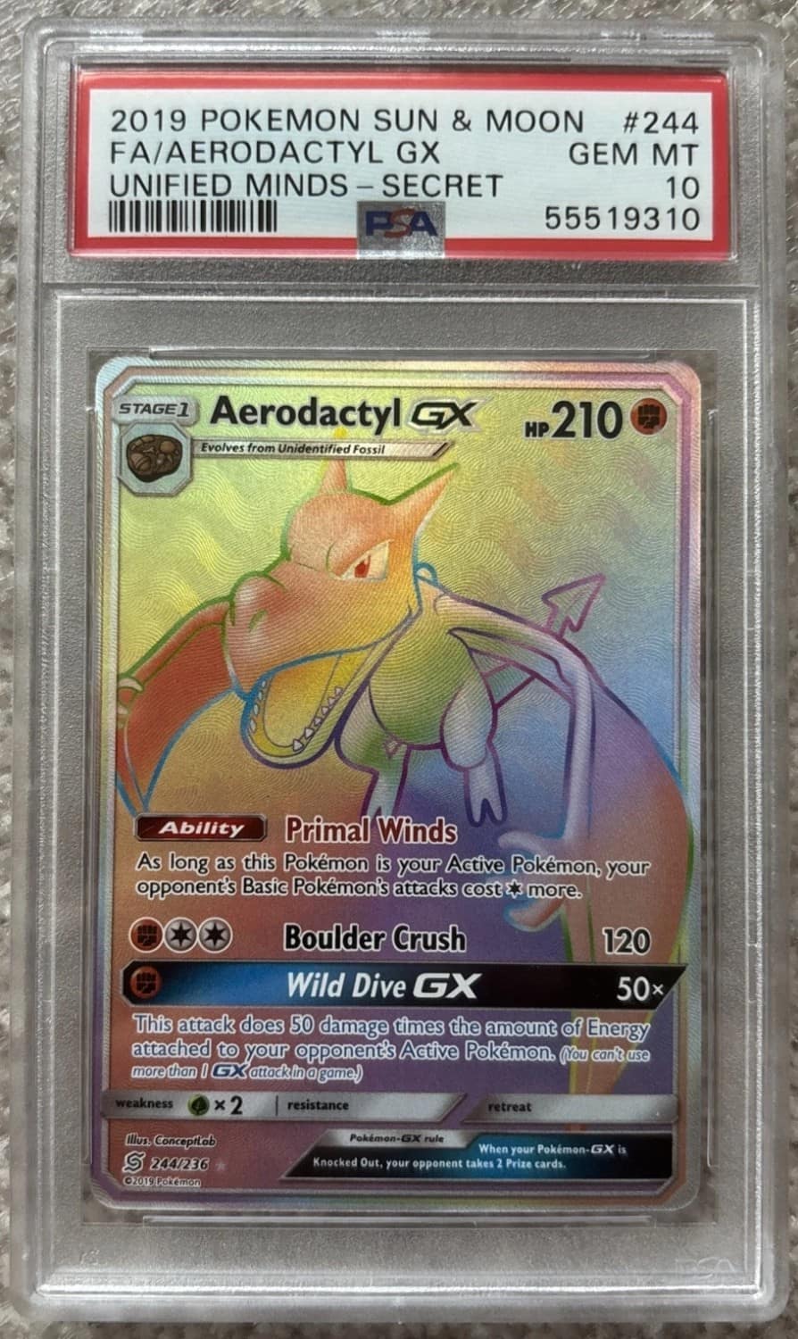 Aerodactyl Gx
